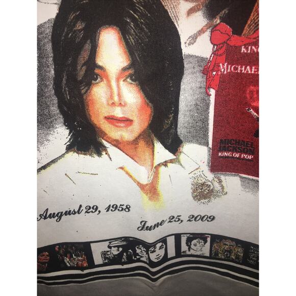 Michael Jackson T-Shirt Tribute to the "KING OF POP" 1958 / 2009 Remembere Sz M - Picture 3 of 7